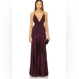 Silvia‎ Tcherassi Sana Dress Burgundy